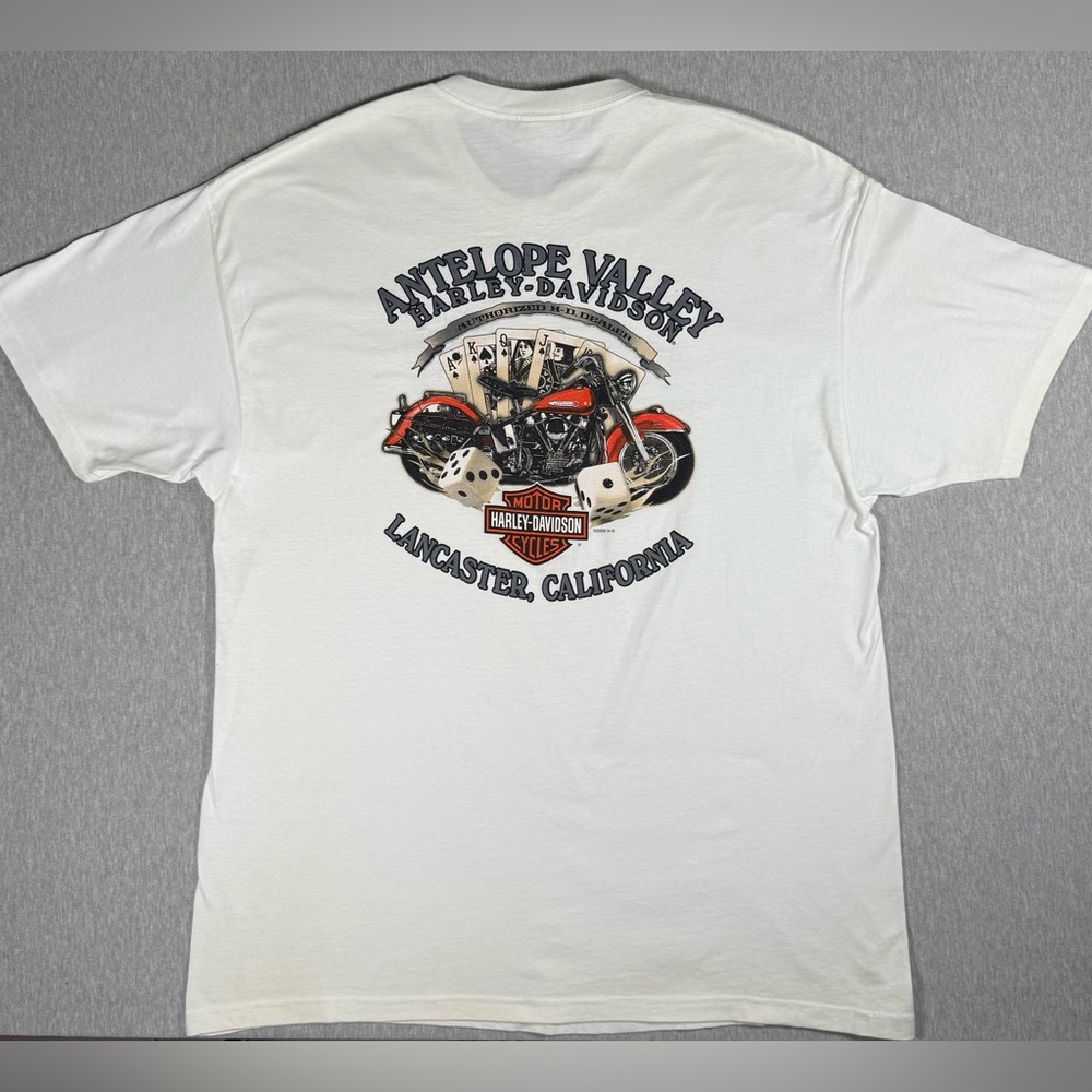 Harley-Davidson Antelope Valley Tee | Size L | Vintage-Style Bike Graphic